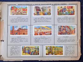 cca 1935 Áldás Jancsi és Juliska világ körüli útja, Áldás Kávépótló Gyár díszalbuma beragasztott cím...