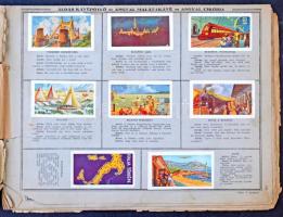 cca 1935 Áldás Jancsi és Juliska világ körüli útja, Áldás Kávépótló Gyár díszalbuma beragasztott cím...