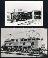 4 db régi mozdonyokat ábrázoló fotó / old locomotives 4 photos 9x12 - 17x12 cm