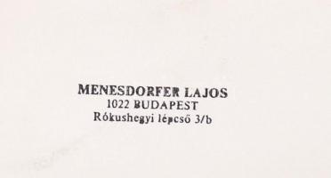 1980 Menesdorfer Lajos (1941-2005) budapesti fotóművész hagyatékából, pecséttel jelzett, vintage fot...