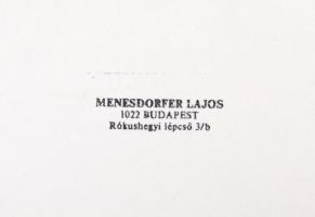 cca 1982 Menesdorfer Lajos (1941-2005) budapesti fotóművész hagyatékából, pecséttel jelzett, vintage...