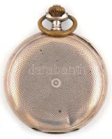 Duplafedeles ezüst Omega zsebóra, szép, működő állapotban / Silver pocket watch d: 50 mm