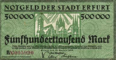 Német Birodalom/Weimari Köztársaság/Erfurt 1923. 500.000M T:II