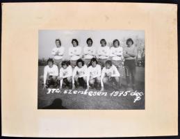 1975 FTC Szentesen, vintage fotó, 17,5x23,5 cm, karton 29x39,5 cm