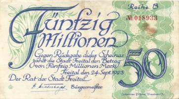 Német Birodalom/Weimari Köztársaság/Freital 1923. 50.000.000M "B" T:II