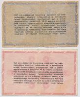 1946. 50.000AP + 100.000AP + 500.000AP + 1.000.000AP + 10.000.000AP (fordított címerrel), mind sorsz...