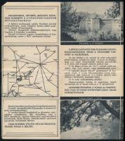 cca 1930-1940 Hévíz gyógyhely és gyógyfürdő. Bp., Globus-ny., kihajtható prospektus, fekete-fehér fo...