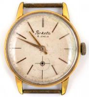 Rubios Prima kézi felhúzós zsebóra működő állapotban d: 46 mm, Rakéta 16 köves kézi felhúzós férfi k...