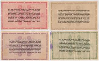 1946. 10.000AP + 50.000AP + 100.000AP + 1.000.000AP mind sorszámozott T:II-III- foltos
