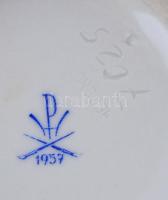 Herendi virág mintás váza. Kézzel festett, jelzett, hibátlan. 15 cm