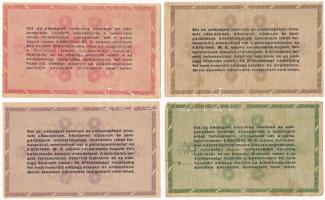 1946. 10.000AP + 50.000AP + 100.000AP + 1.000.000AP mind sorszámozott, egy fordított címer T:I--III ...