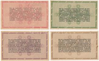 1946. 10.000AP + 50.000AP + 100.000AP + 1.000.000AP mind sorszámozott, egy fordított címerrel T:I--I...