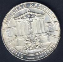 Ausztria 1968. 50Sch Ag "50 éves a Köztársaság" T:2