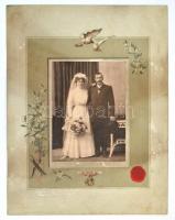 cca 1900 Plohn József (1869-?) hódmezővásárhelyi fényképész műtermében készült, vintage fotó, 15x11 cm, karton (kopás foltok) 32x24,5 cm