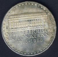 Ausztria 1966. 50Sch Ag "150 éves a Nemzeti Bank" T:2