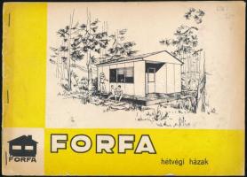 cca 1970 FORFA hétvégi házak prospektus. Bp., ÉTK-ny., 10 sztl. lev. Tűzött papírkötésben.