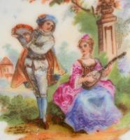 2 db Alt-Wien jelzésű kávés csésze. Matricás, kopásokkal, egyiken kis lepattanások. 5:8,5 cm, m: 7,5...