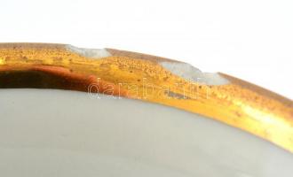 2 db Alt-Wien jelzésű kávés csésze. Matricás, kopásokkal, egyiken kis lepattanások. 5:8,5 cm, m: 7,5...