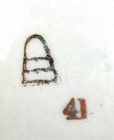 2 db Alt-Wien jelzésű kávés csésze. Matricás, kopásokkal, egyiken kis lepattanások. 5:8,5 cm, m: 7,5...