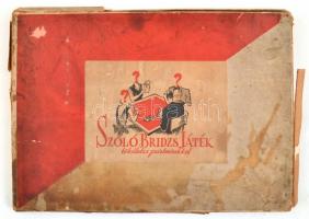 1942 Szóló Bridzs Játék tökéletes partnerekkel, társasjáték. Bp, Zilahi Kiss Mária, KV Filmnyomda-ny...