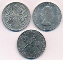 Nagy-Britannia 1960. 5Sh Cu-Ni "II. Erzsébet" + 1965. Crown Cu-Ni "Churchill" + ...