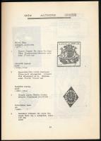 1964 Ex Libris kiállítás. Ex Libris kiállítási katalógus. Benne számos nevesebb grafikussal. Fekete-...