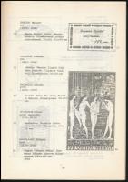 1964 Ex Libris kiállítás. Ex Libris kiállítási katalógus. Benne számos nevesebb grafikussal. Fekete-...