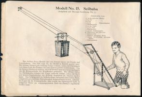 cca 1910-1930 Meccano fém építőjáték összeszerelési útmutató. Berlin, Meccano, 98 p. Német nyelven. ...