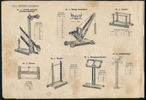 cca 1940 Märklin. Magyarázókönyv a 00 és 0 számú Märklin fémépítőszekrényhez 130 tanulságos és szóra...