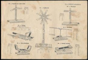 cca 1940 Märklin. Magyarázókönyv a 00 és 0 számú Märklin fémépítőszekrényhez 130 tanulságos és szóra...