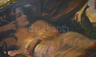 Földes Imre (1881-1948): Héra istennő. Olaj, fa, sérült (fa hordozó több helyen repedt), erősen sérü...