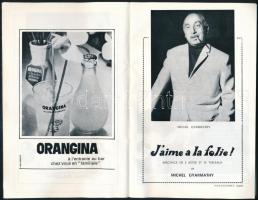 cca 1971 Folies Bergére programfüzete, benne Michel Gyarmathy (1908-1996) a Folies Bergére magyar sz...