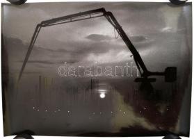 cca 1977 Both János: Naplemente, feliratozott, vintage fotóművészeti alkotás, 29x39,5 cm