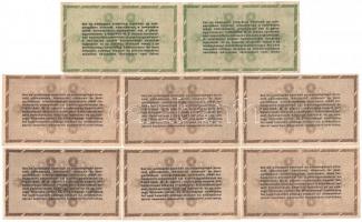 1946. 10.000AP (6x) + 50.000AP (2x) mind sorszámozott T:II-,III Adamo P49,P50