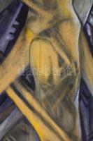 Scheiber jelzéssel: Tánc. Olaj, karton, sérült. 70x48,5 cm