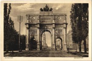 München, Munich; Siegestor / victory gate, triumphal arch. Verlag Wilh. Nagel