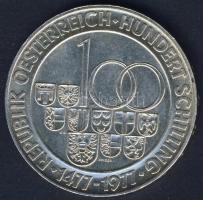 Ausztria 1977. 100Sch Ag "Hall-i Pénzverde" T:2
