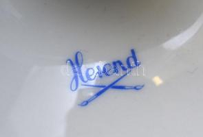 Herendi csipkebogyó mintás gyertyatartó, kézzel festett, jelzett, hibátlan, m: 15 cm