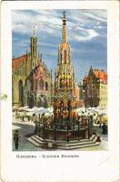 1909 Nürnberg, Nuremberg; Schöner Brunnen / fountain. P. C. Geisslers Kunstverlag No. 556. (EK)