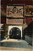 1932 Komárom, Komárnó; Régi várkapu. Vasúti Levelezőlapárusítás 45. sz. / old castle gate