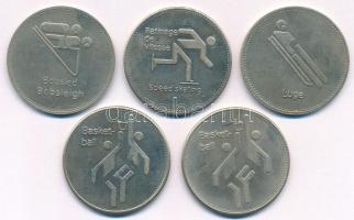 Kanada DN "Olimpia" emlékérem Cu-Ni (5db, 4xklf) T:1-,2
Canada ND "Olympiad" me...