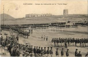 1910 Cartagena, Campo de Instrucción en la Torre Ciega / Spanish military camp