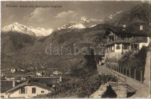 1928  Merano, Meran (Südtirol); Veduta della Passeggiata Tappeiner / general view, villa