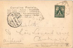 1904 Padova, Padua; Palazzo della R. Universita / university palace, shops. Fotocromo 2652