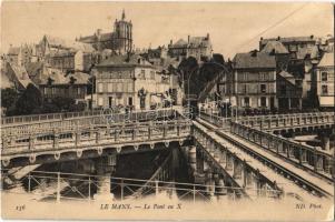 Le Mans, Le Pont en X / bridge, tram. ND. Phot. (EK)