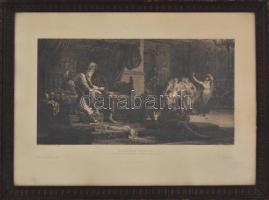 Székely Bertalan (1835-1910) után metszette Paulussen R.: V. László udvara. Az országos Képzőművésze...