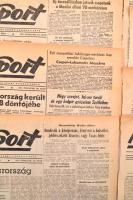 1958 Népsport 10 az 1958-as Labdarúgó Világbajnoksággal foglalkozó száma, hiányosak, nagyrészt címla...