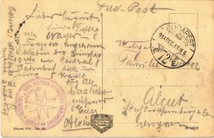 1914 Kraków, Krakau;  Ul. Floryanska / street view, tram, shops + "Soub. Malteser Ritterorden G...