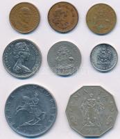 Vegyes külföldi fémpénz tétel: Bahamák, Dél-Afrika, Málta, Törökország (8xklf) benne: Bahamák 1974. ...