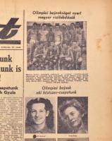 1956 Sport. I. évf. 3-13. sz., 1956. nov. 28-dec. 9., lyukasztás nyomokkal, felvágott lapokkal, közt...